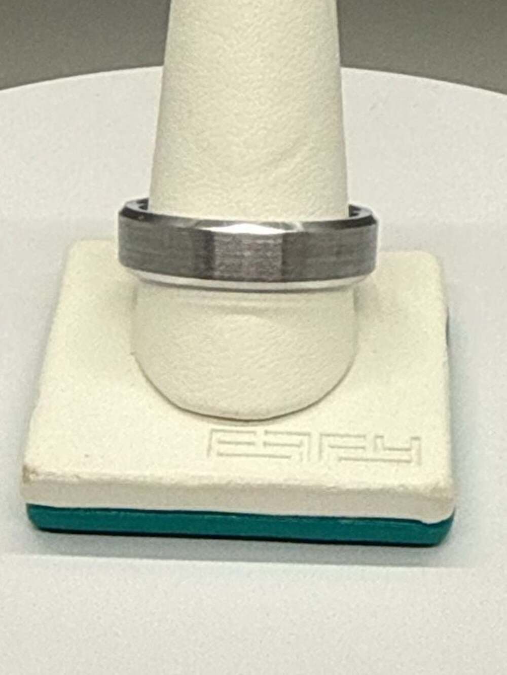 Tungsten Carbide Satin Brushed and Polished Beveled Edge Wedding Band 11.25